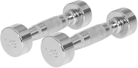 Gorilla Sports Chroom Dumbellset 2 kg (2 x 1 kg)