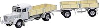 Revell Modelbouwpakket Militaire voertuigen - 07580 Bussing Truck 8000 S 13 mit Trailer- Platinum Edition Plastic - 1:24 - Modelbouw