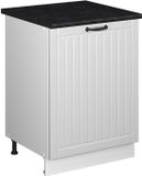 Vicco Keukenonderkast Fame-Line, Wit Landhuis/Wit, 60 cm 1 deur met werkblad