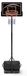 Panneau de basket-ball mobile - Support réglable - Hauteur 128–213 cm - Panneau de 76 cm - Base remplissable avec roues - Pour enfants et adultes