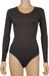 Merkloos / Sans marque J&C Body lange mouw katoen - Bodystocking dames - Ronde hals - Bruin / XL