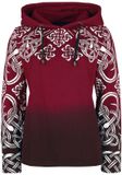Black Premium by EMP Rode trui met capuchon en keltische opdruk - Dames - M