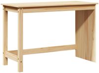 vidaXL Bureau Bruin 112 x 50 x 75 cm Massief Vurenhout