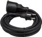 Perel Verlengkabel, H05RR-F 3G1.5, 5 m, 16 A/230 V, 3680 W, type E/F, IP44, rubber, zwart