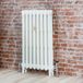 Mercury Radiateur fonte - H 86cm x L 26,3cm x P 10,1cm - Triple rangs - Blanc porcelaine