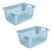 keeeper keepeer Wasmand jost met luchtdoorlatend ontwerp, 52 l, blauw (Nordic Blue), 2 stuks