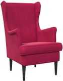 vidaXL Fauteuil Wijnrood Fluweel