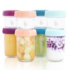 BabyMoov Glass Babybols Food Storage Multiset - 8-Piece Set