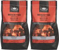 Esschert Design 2x zakken houtskool briketten - 3 kilo - BBQ