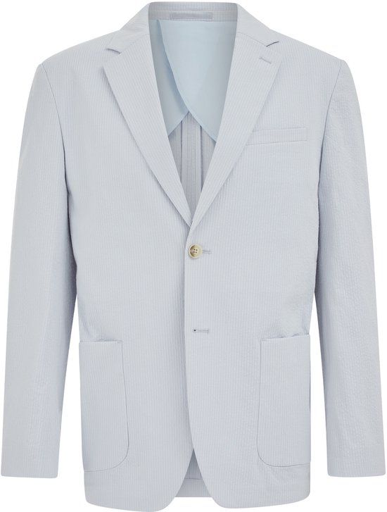 WE Fashion Heren regular fit seersucker blazer