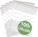 Quadrios Gmbh Hersluitbare zak met etiketstrook (b x h) 150 mm x 200 mm Transparant Polyethyleen 100 stuk(s)