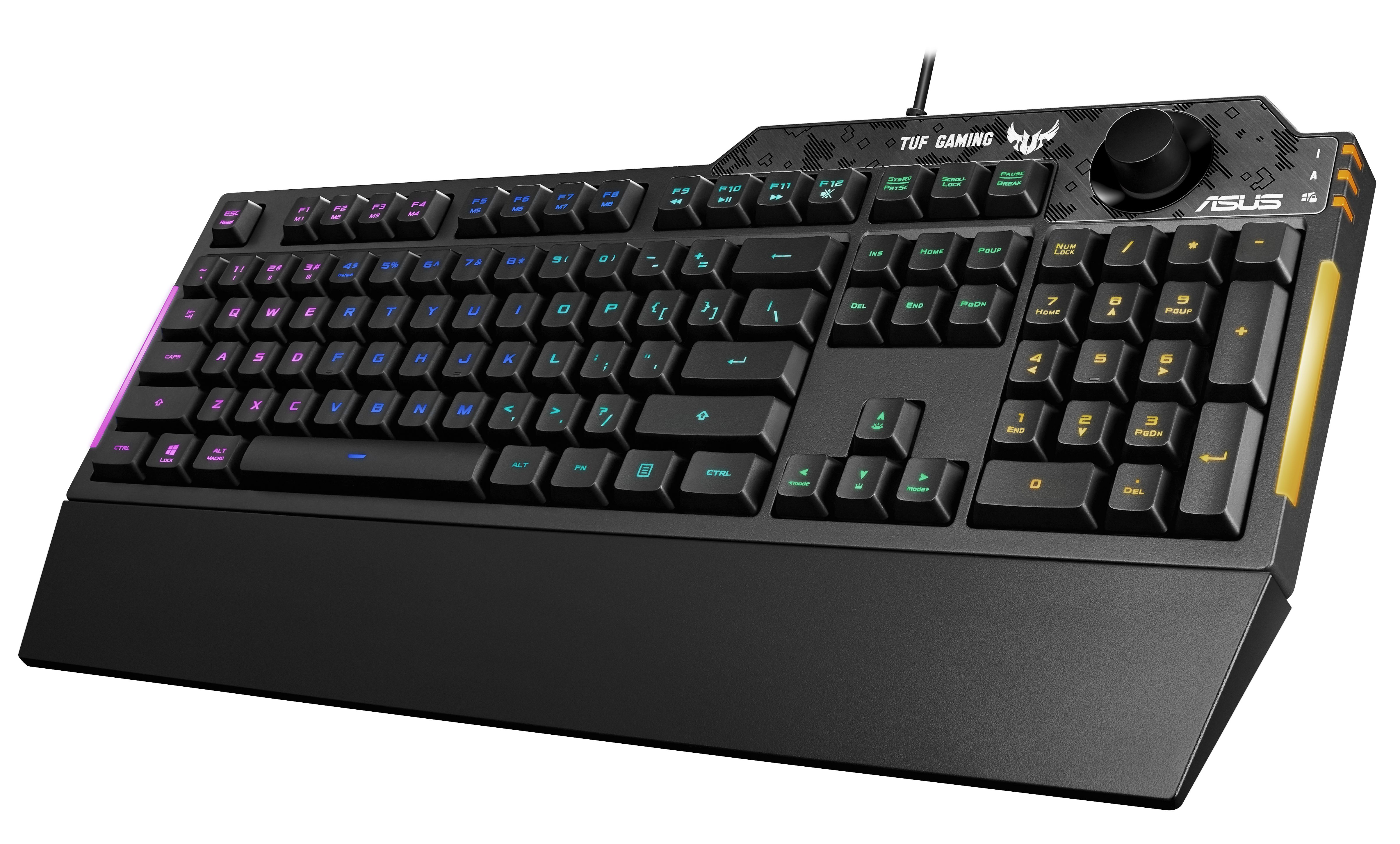 ASUS TUF Gaming K1 - Gaming toetsenbord - USB - Zwart - RGB