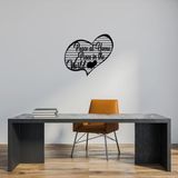 Stijlvol zwart decoratief metalen wandaccessoire, 58 x 68 cm