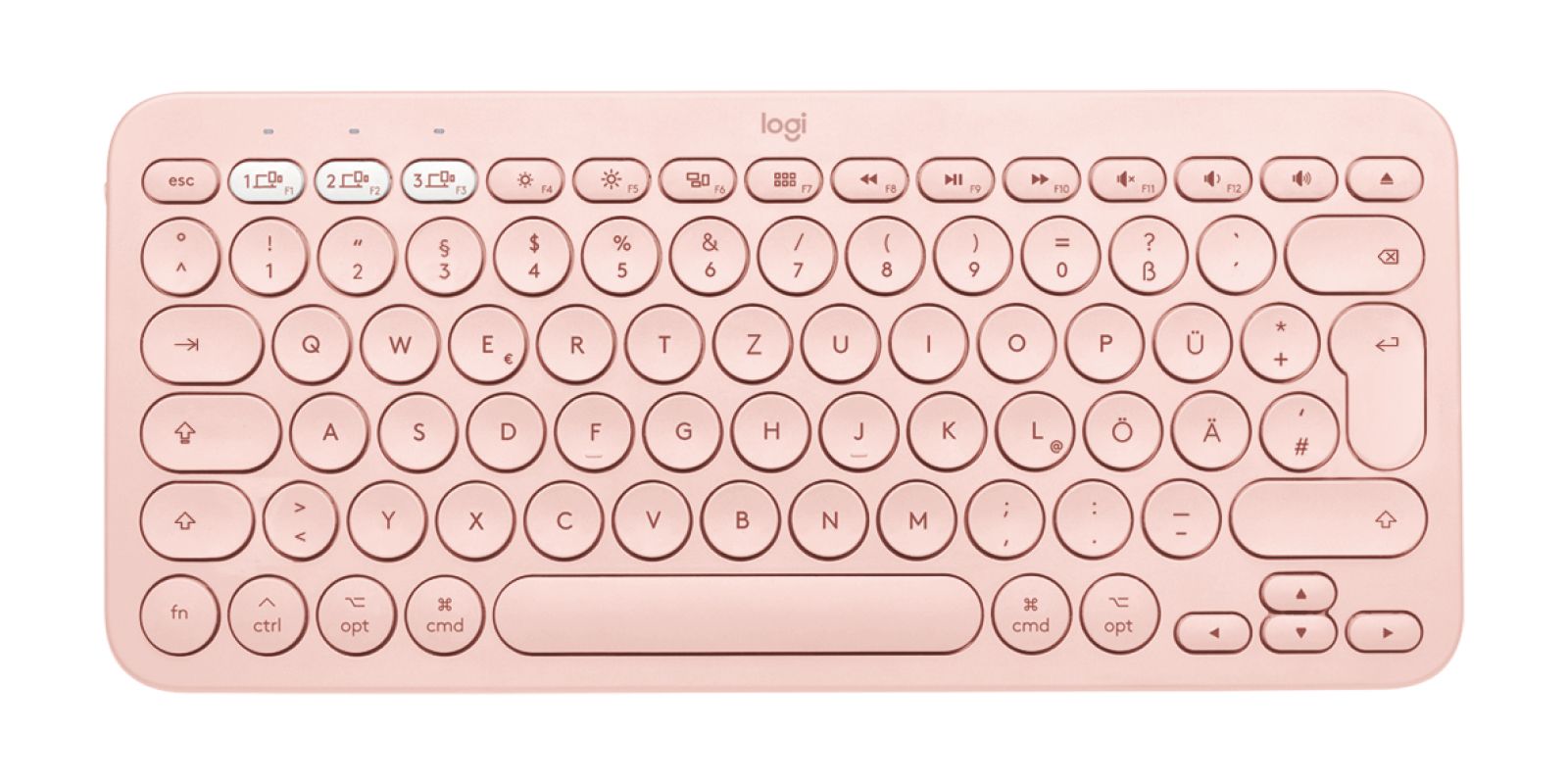 Logitech K380 for Mac Bluetooth Toetsenbord QWERTZ Duits Roze