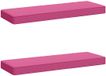 vidaXL - 2-delige Bankkussens VUGHT 100% Polyester Roze