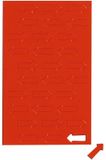 MAUL Magneetsymbolen pijl 30 stuks rood