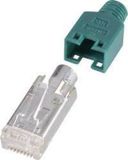 Hirose Electronic RJ45-connector, afgeschermd CAT5e Stekker, recht Aantal polen: 8P8C Groen 10 stuk(s)