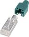 Hirose Electronic RJ45-connector, afgeschermd CAT5e Stekker, recht Aantal polen: 8P8C Groen 10 stuk(s)