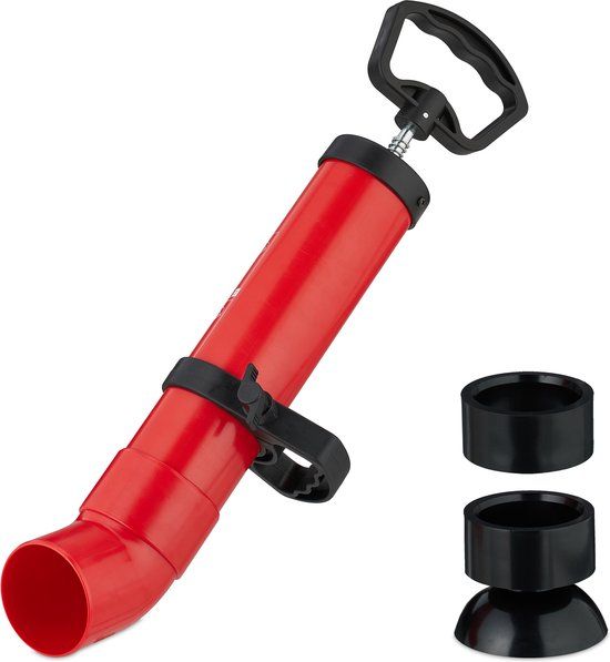 Merkloos Relaxdays Afvoer Ontstopper met Pomp