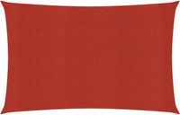 vidaXL Zonnezeil 160 g/m² 6x7 m HDPE Rood