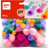 B.POM Zachte pompons geassorteerde kleuren 50 u.