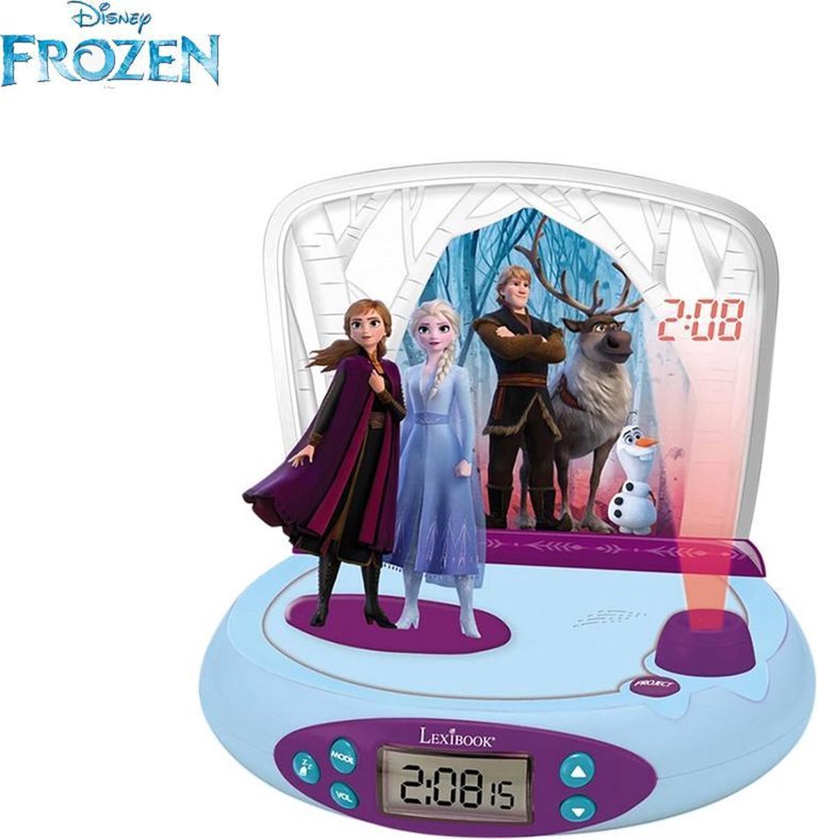 Disney Frozen wekkerradio met projectie - Frozen II