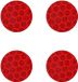 4R Quattroerre.it 4072 Diamond Refractive, Rouge, 4 pièces