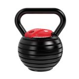 Focus Fitness Verstelbare Kettlebell - 3-18 kg - Zwart/Rood