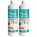 HOTREGA 2 x marbre granit nettoyant concentré 1 litre nettoyant pour marbre, carrelage, pierre naturelle | Entretien de la pierre naturelle sans traces - Pour sols, plans de travail et revêtements muraux - Grès cérame poli