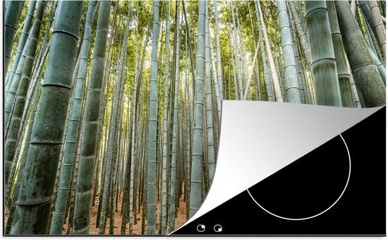 KitchenYeah® Inductie beschermer 77x51 cm - Bamboe - Natuur - Japan - Inductie kookplaat accessoire