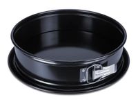 Städter We love Baking Springvorm EMAILLE met platte bodem, ø 28 cm, bakvorm, kras- en snijbestendig, anti-aanbaklaag, PFAS-vrij, Black Edition, temperatuurbestendig tot 230 °C