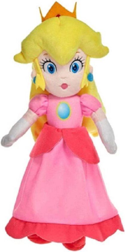 simba Super Mario Princess Peach Plush - 28cm - Nintendo - Pink/Yellow - 6+ Years