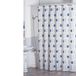 MSV 140112 douchegordijn, polyester + kunststof, 180 x 200 x 0,1 cm, incl. 12 ringen