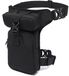Sacoche de hanche - Holster de jambe - Sacoche de jambe de moto - Sac de moto - Holster de jambe tactique - Sac à outils - Uni - Noir - Grande capacité - 16*5*29 cm - 4 compartiments - Polyester
