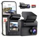 DDPAI Z50 Pro Dashcam Avant et Arrière 4K+1080P Double HDR, Dashcam Voiture Vision Nocturne AI-ISP 4K, Carte 128 Go, WiFi 6 GPS, Surveillance de Stationnement 48H, Écran IPS 3", Capteur G, ADAS