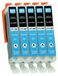 Canon 5 cartouches d'encre cyan, compatible avec Canon CLI-551