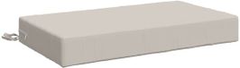 vidaXL - Zitkussen - SOEST - 100% Polyester - Wit - 70 x 40 x 10 cm