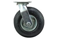 Shepherd Hardware 9794 8-inch pneumatisch zwenkwiel, zwart, 8"