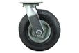 Shepherd Hardware 9794 8-inch pneumatisch zwenkwiel, zwart, 8"