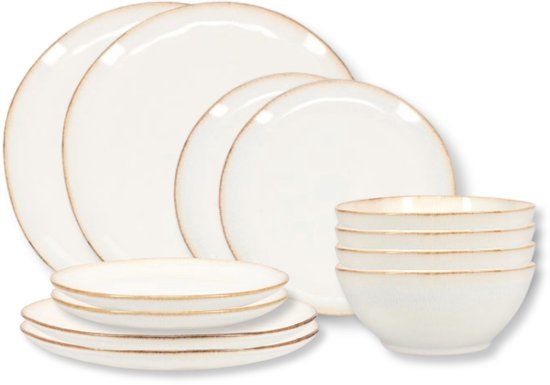 Salt & Pepper Serviesset Artisan Wit 12-delig