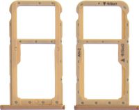 Avizar, support pour carte Nano-SIM et Micro-SD, doré, pour Huawei P20 Lite