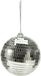 Huismerk boule de noël - boule à facettes 12cm en plastique, couleur argent 1 pièce