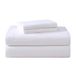 Laura Ashley Home - Drap plat, ensemble de literie en flanelle de coton, brossé pour plus de douceur et de confort (Blanc, Grand lit)