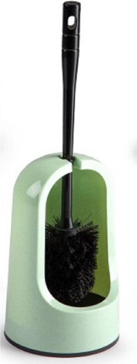 Forte Plastics Toiletborstel met houder mintgroen 40 cm - Toiletborstelhouder