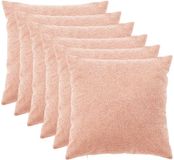 vidaXL Kussensloop 6 stuks Roze 55 x 55 cm Katoensatijn