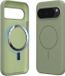 kwmobile Telefoonhoesje voor Google Pixel 10 / Pixel 10 Pro - Hoes met siliconen randen en magnetische achterkant compatibel met MagSafe, in grijsgroen