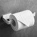 Merkloos / Sans marque Toiletrolhouder - Wandmontage - Roestvrij staal - Wit