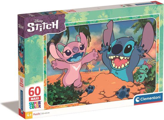 Clementoni Lilo & Stitch Supercolor Puzzel 60 Stukjes
