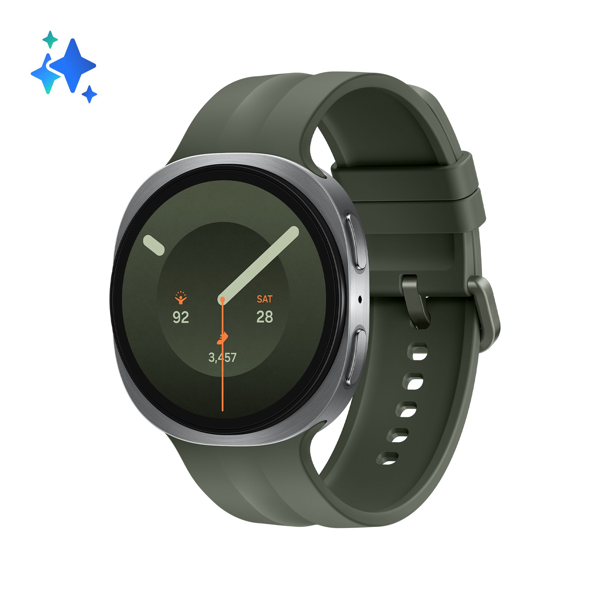 Samsung Galaxy Watch 9 Zilver/Groen 44mm