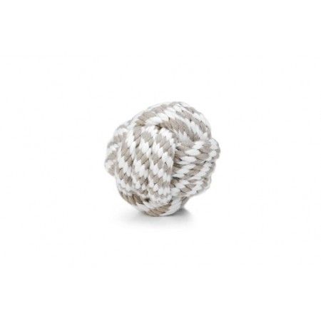 Beeztees Touwbal Grijs Beige 10 cm